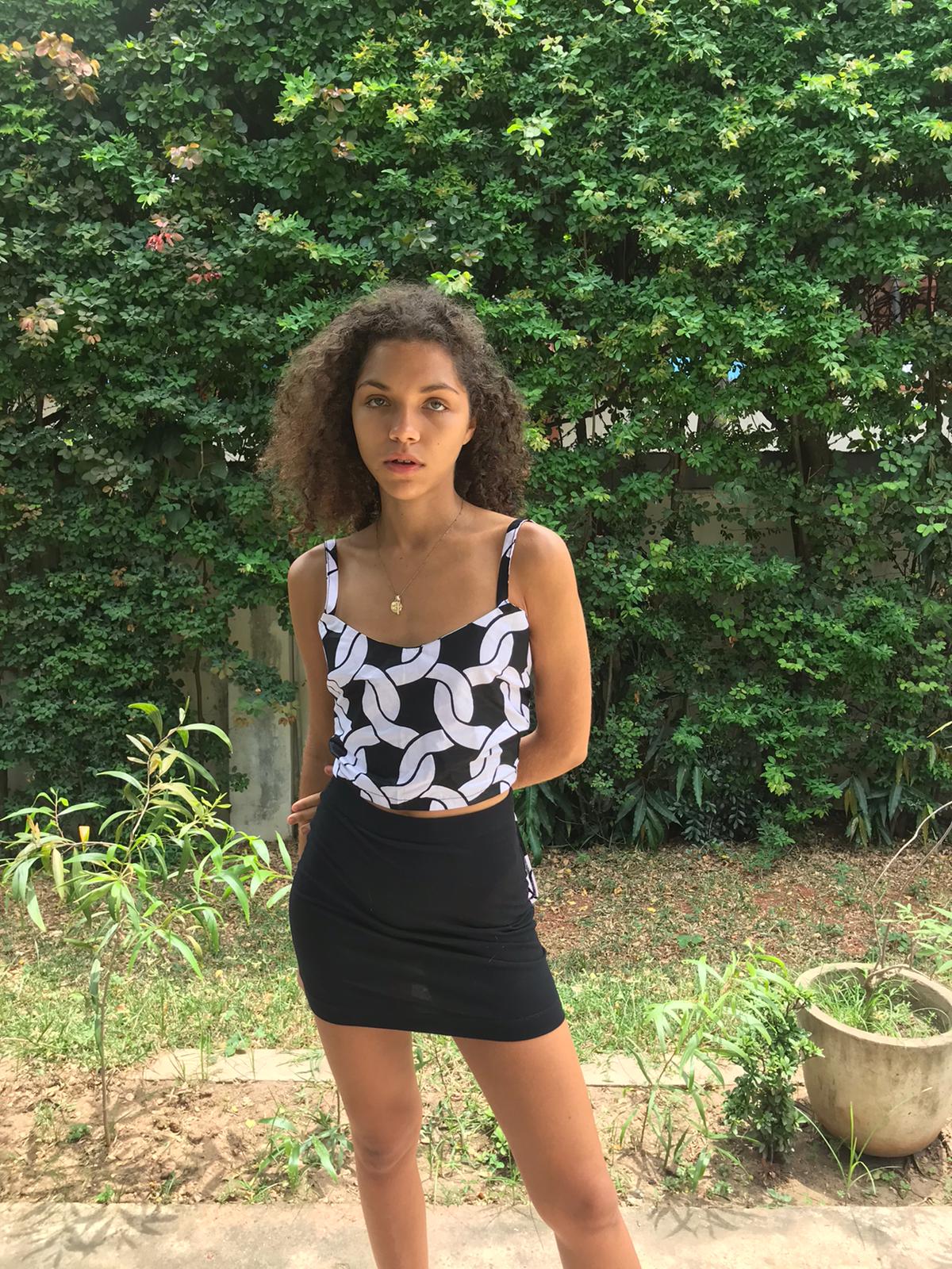 JOJO Tie top in CHAIN GANG
