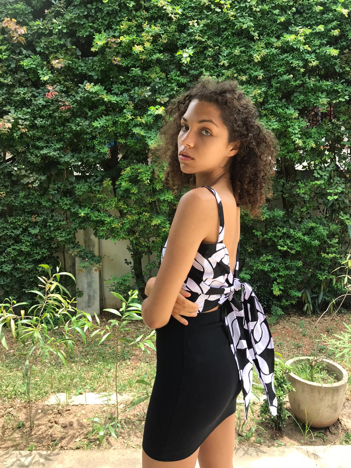 JOJO Tie top in CHAIN GANG