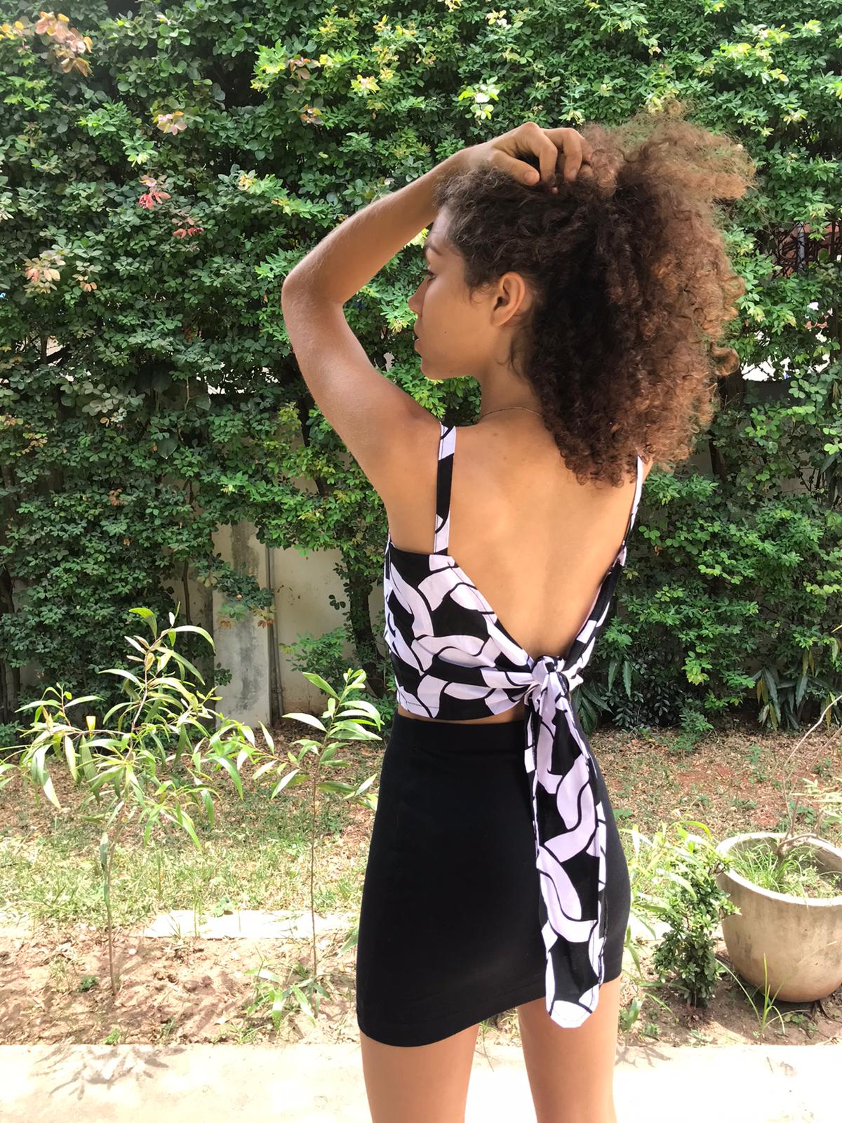 JOJO Tie top in CHAIN GANG
