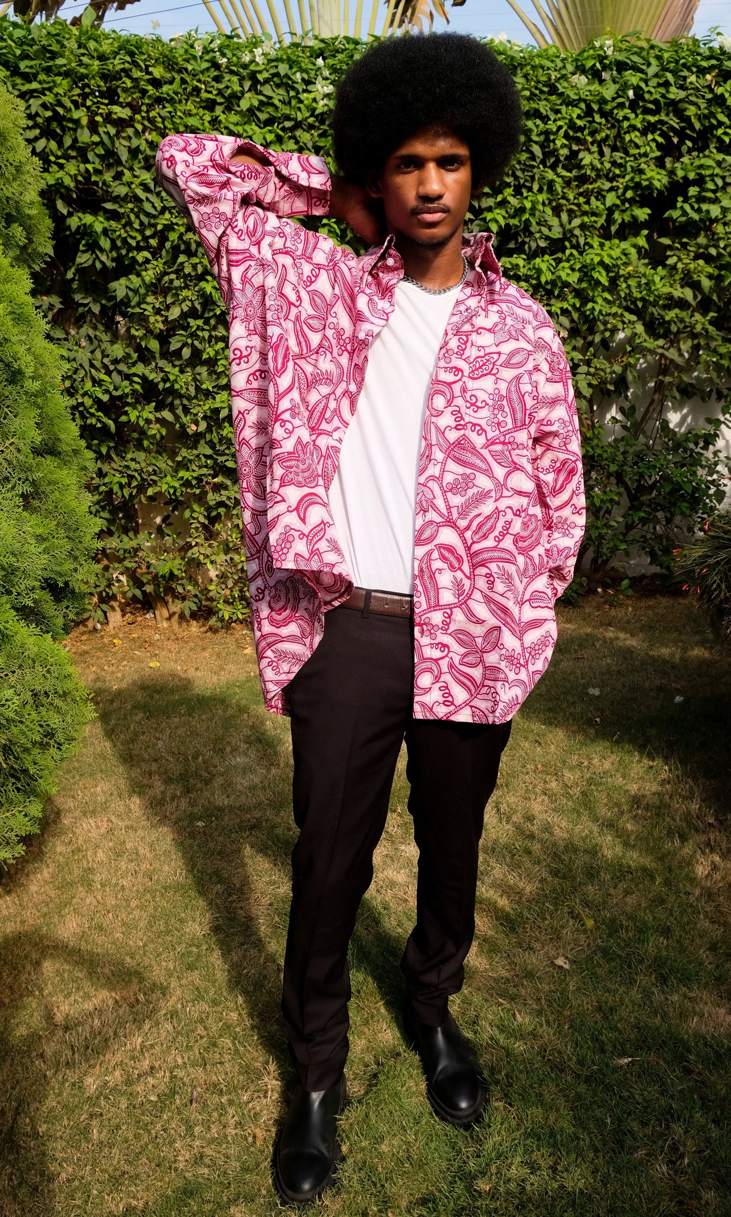 KOMI EASY UNISEX BUTTON-UP | LILAC VINE