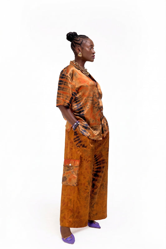 UNISEX TUMI PANTS | RUST ADIRE