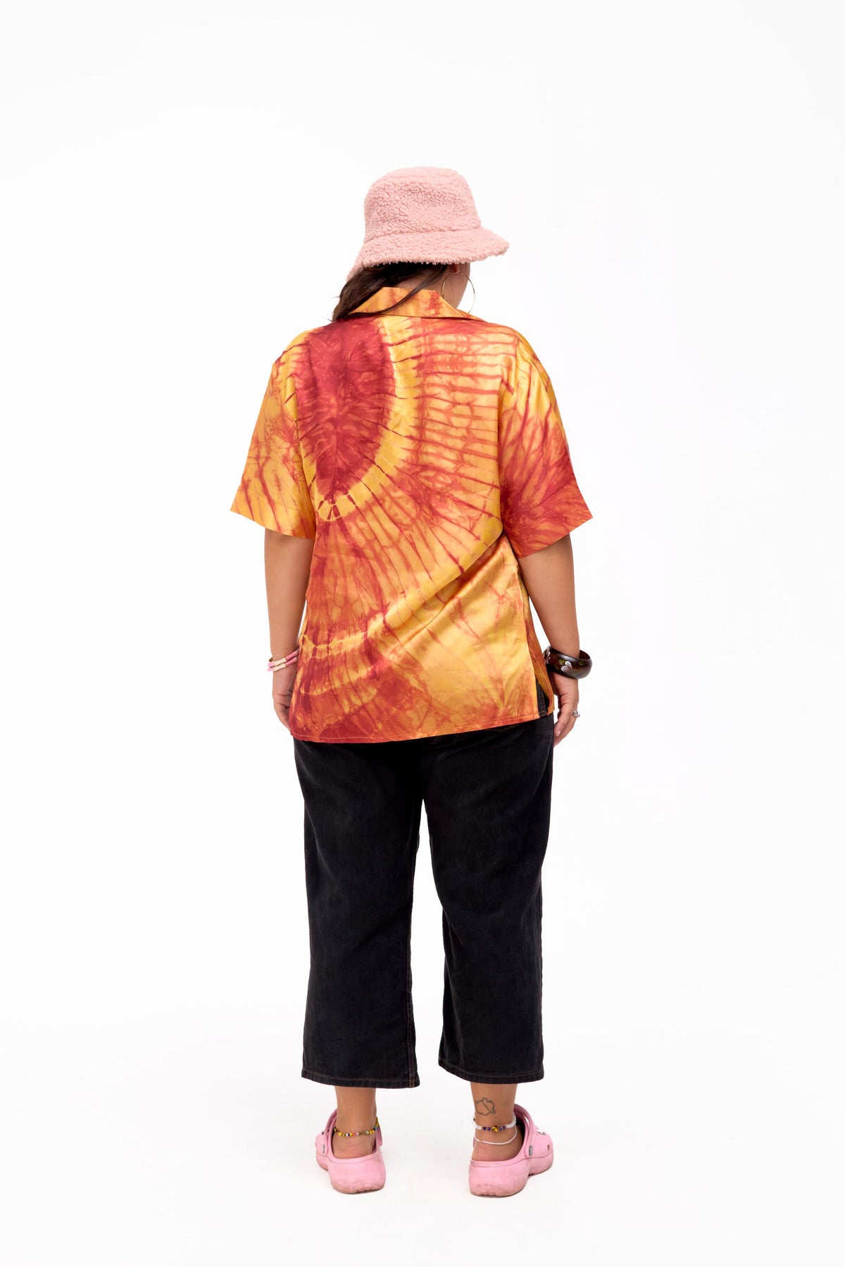 UNISEX CAPE COAST UNISEX BOWLING SHIRT | ADIRE SUN FLARE