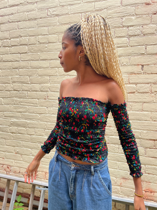 Off-shoulder in Rosebud-READY TO SHIP-SIZE XS/S