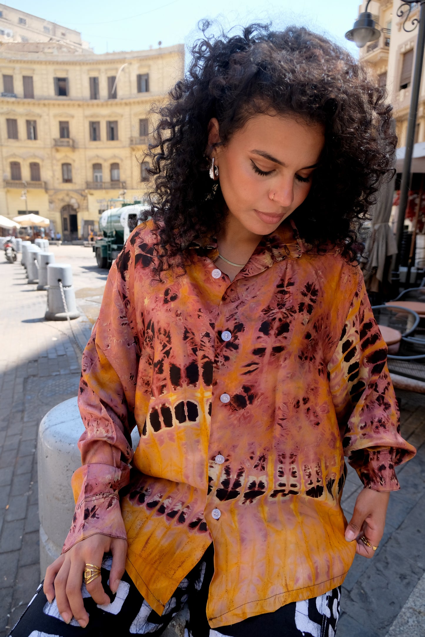 ADIRE SHIRT I OIL SPILL