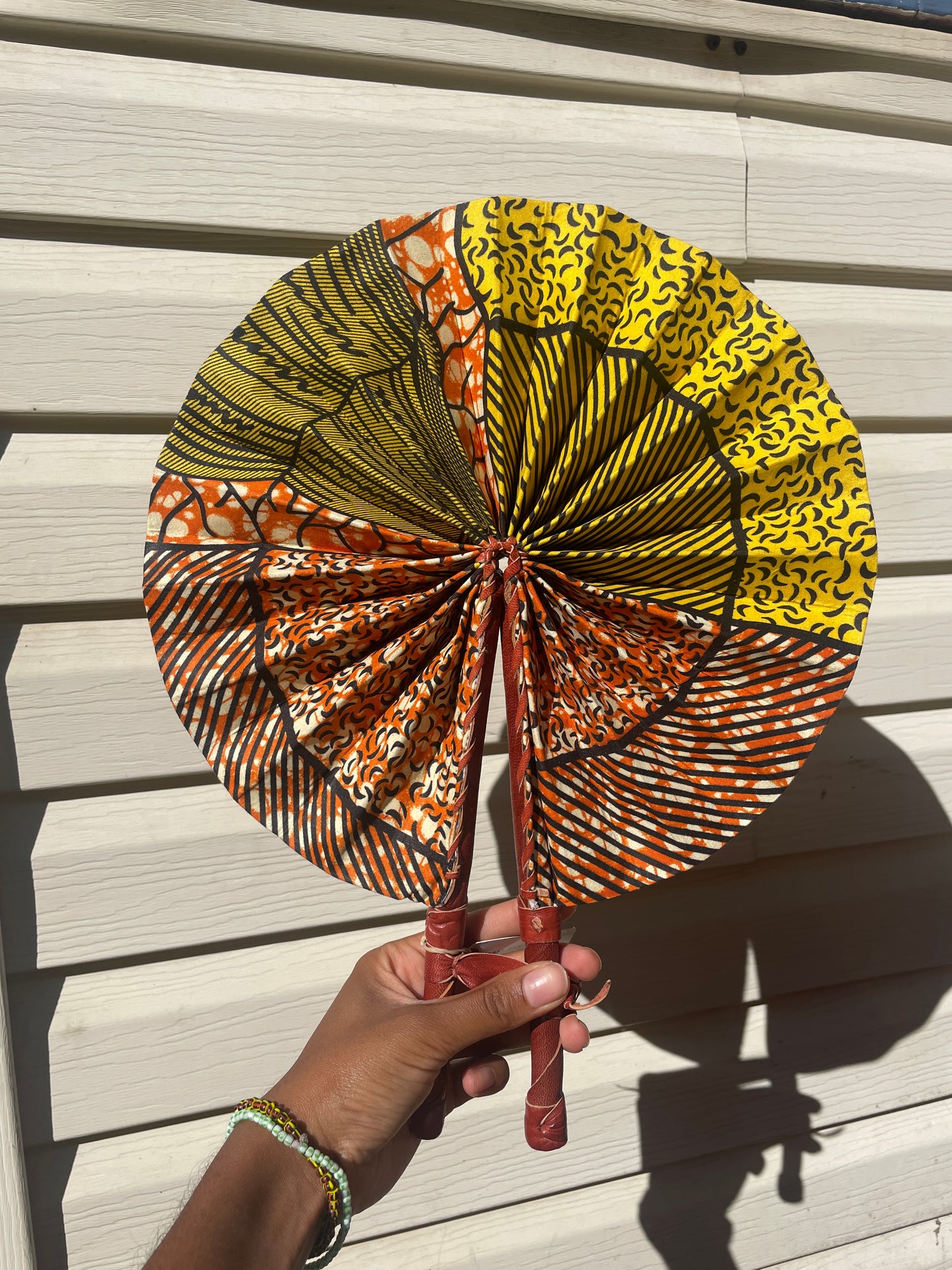 African Wax Print Fan