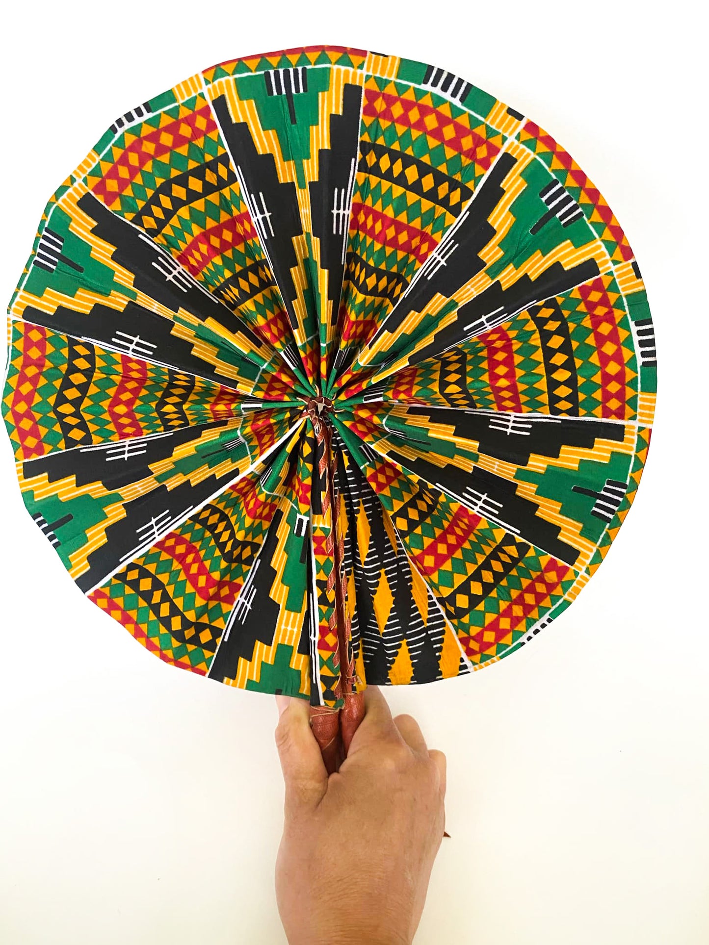 African Wax Print Fan