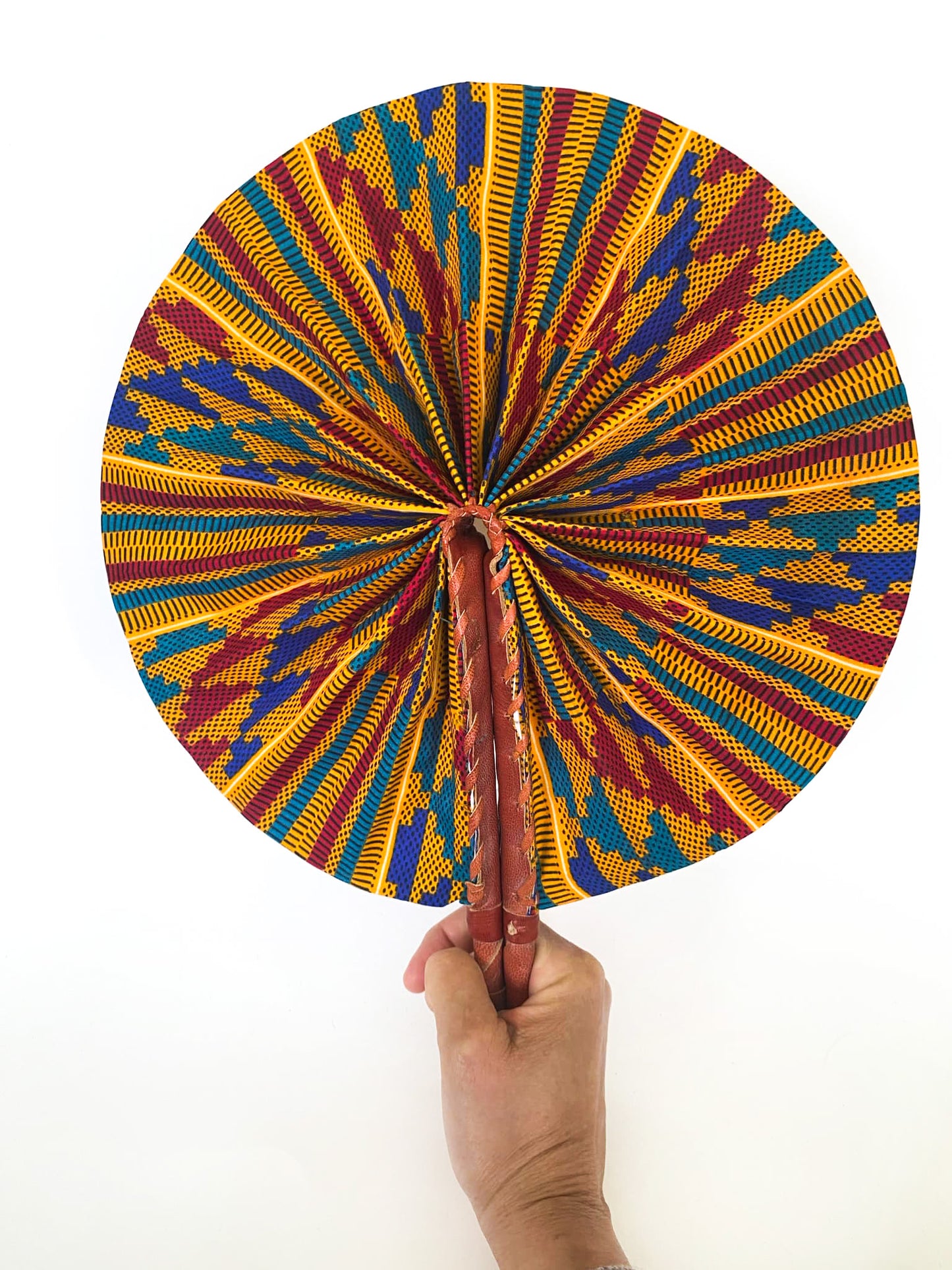 African Wax Print Fan