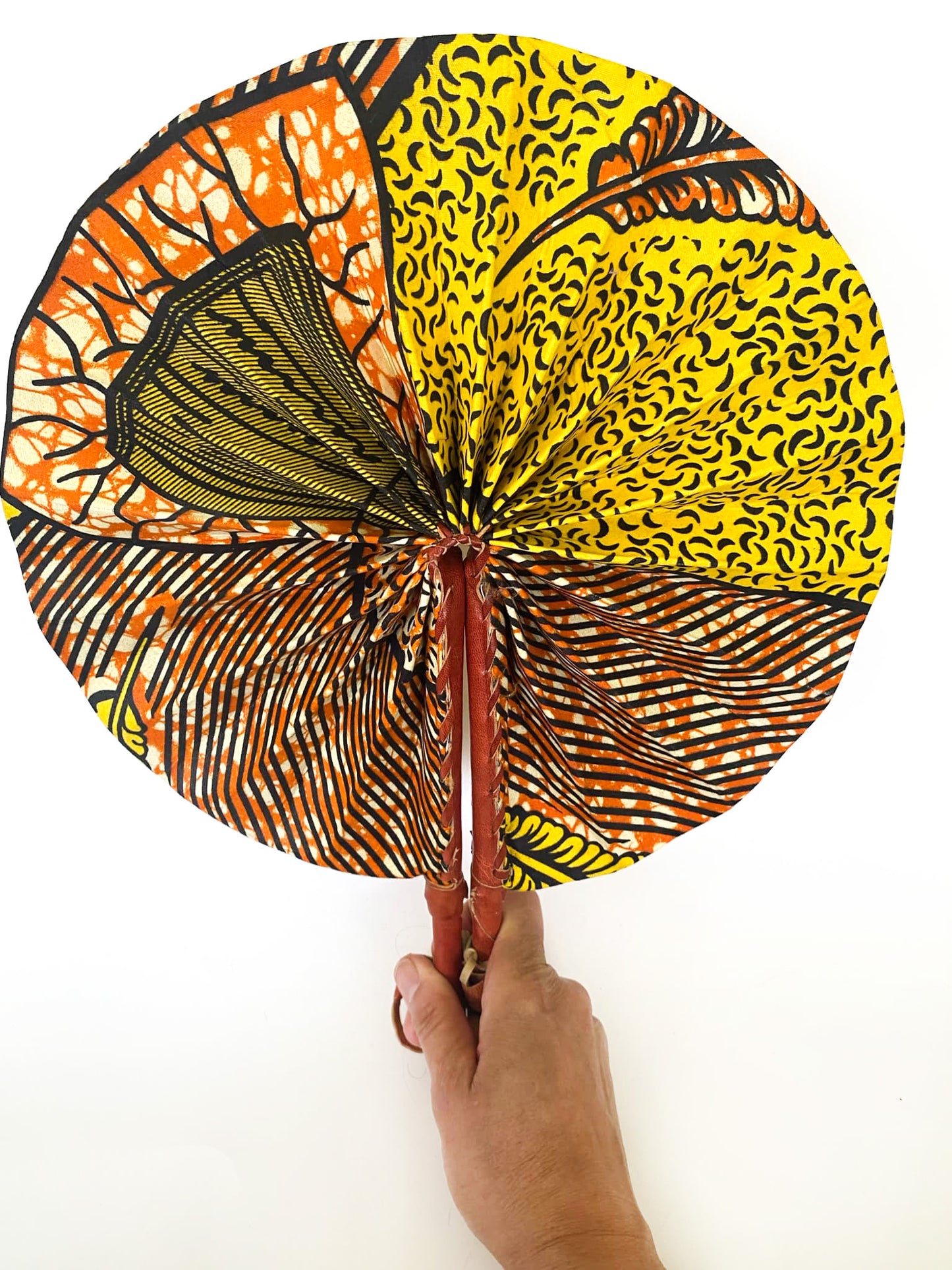 African Wax Print Fan