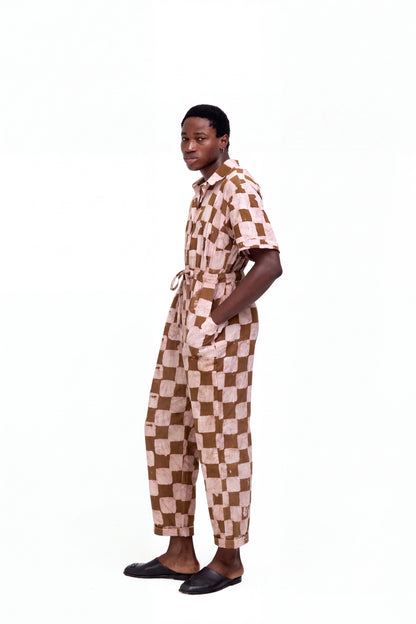 CHALE JUMPSUIT | CHECKS