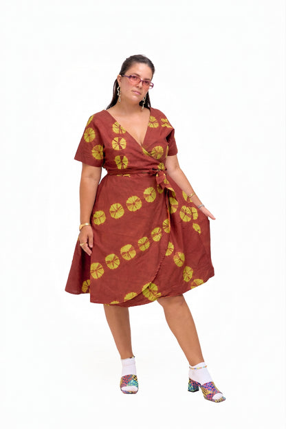 SIKA WRAP DRESS | SERENITY