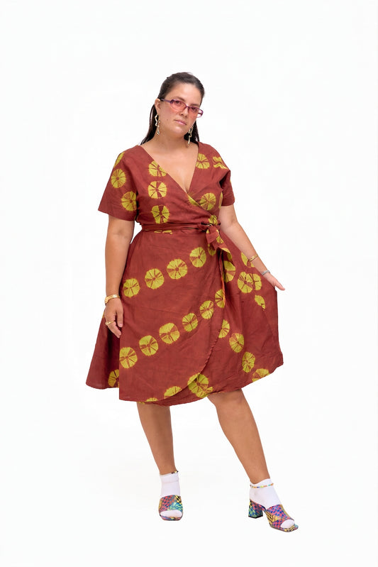 SIKA WRAP DRESS | SERENITY