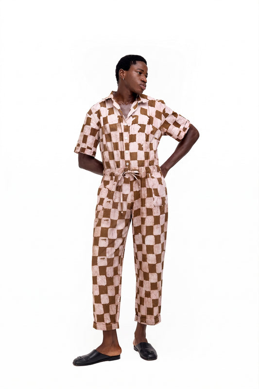 CHALE JUMPSUIT | CHECKS