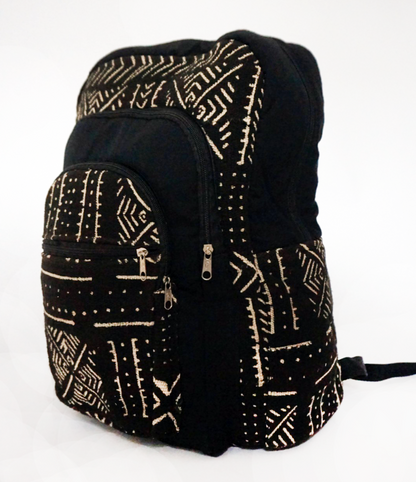 Black & White Limited Edition Malian Mudcloth Backpack