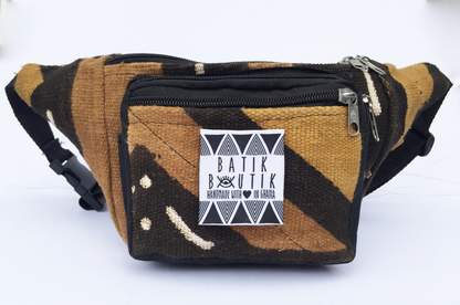 Brown Limited Edition Malian Mudcloth Fannypack/ Bumbag